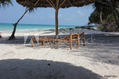 Picture of Sunlounger  Kiwengwa Beach Zanzibar Island Tanzania Indian Ocean Africa